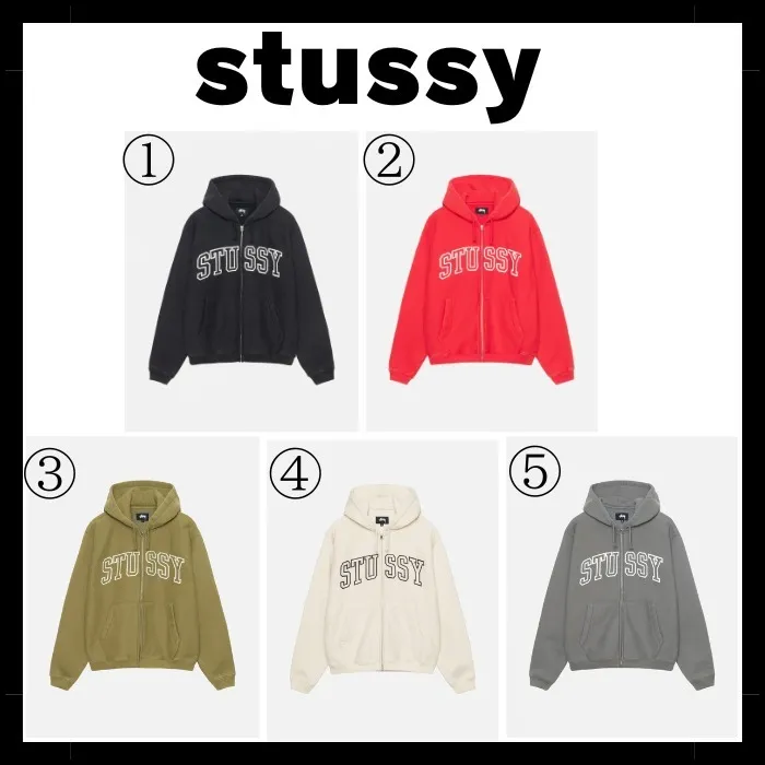 STUSSY  |Pullovers Unisex Street Style Long Sleeves Logo Skater Style