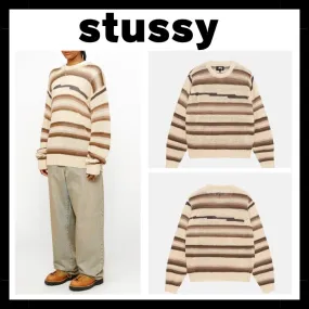 STUSSY  |Pullovers Unisex Street Style Long Sleeves Skater Style