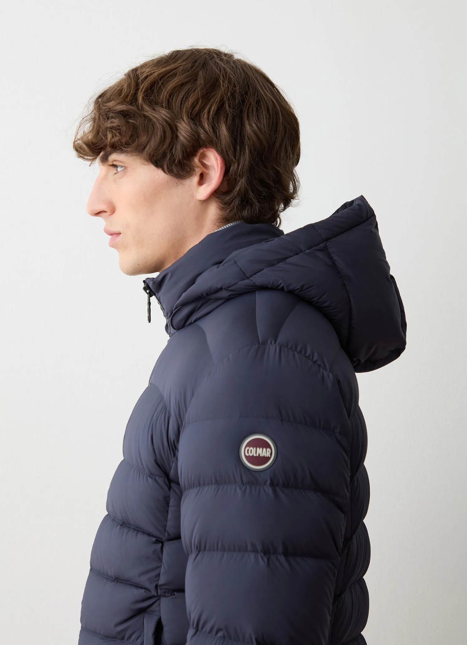 Super-matte stretch down jacket-