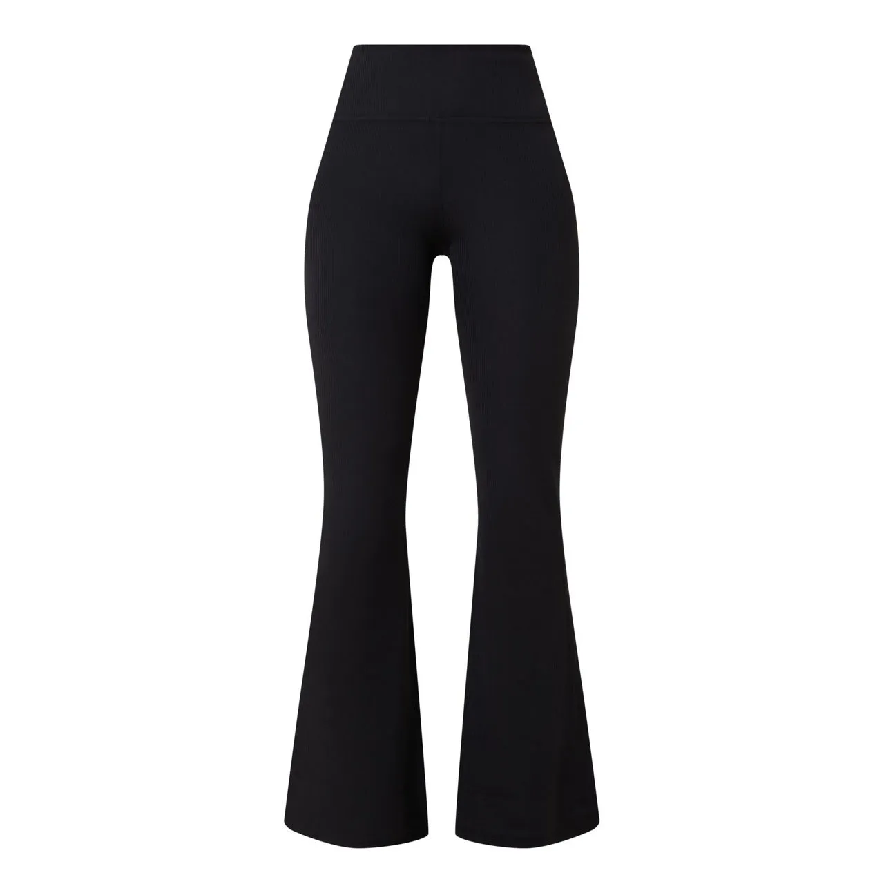 SWEATY BETTY Glow Flex Rib Flared Leggings 30 - Black