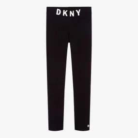 Teen Black Logo Leggings