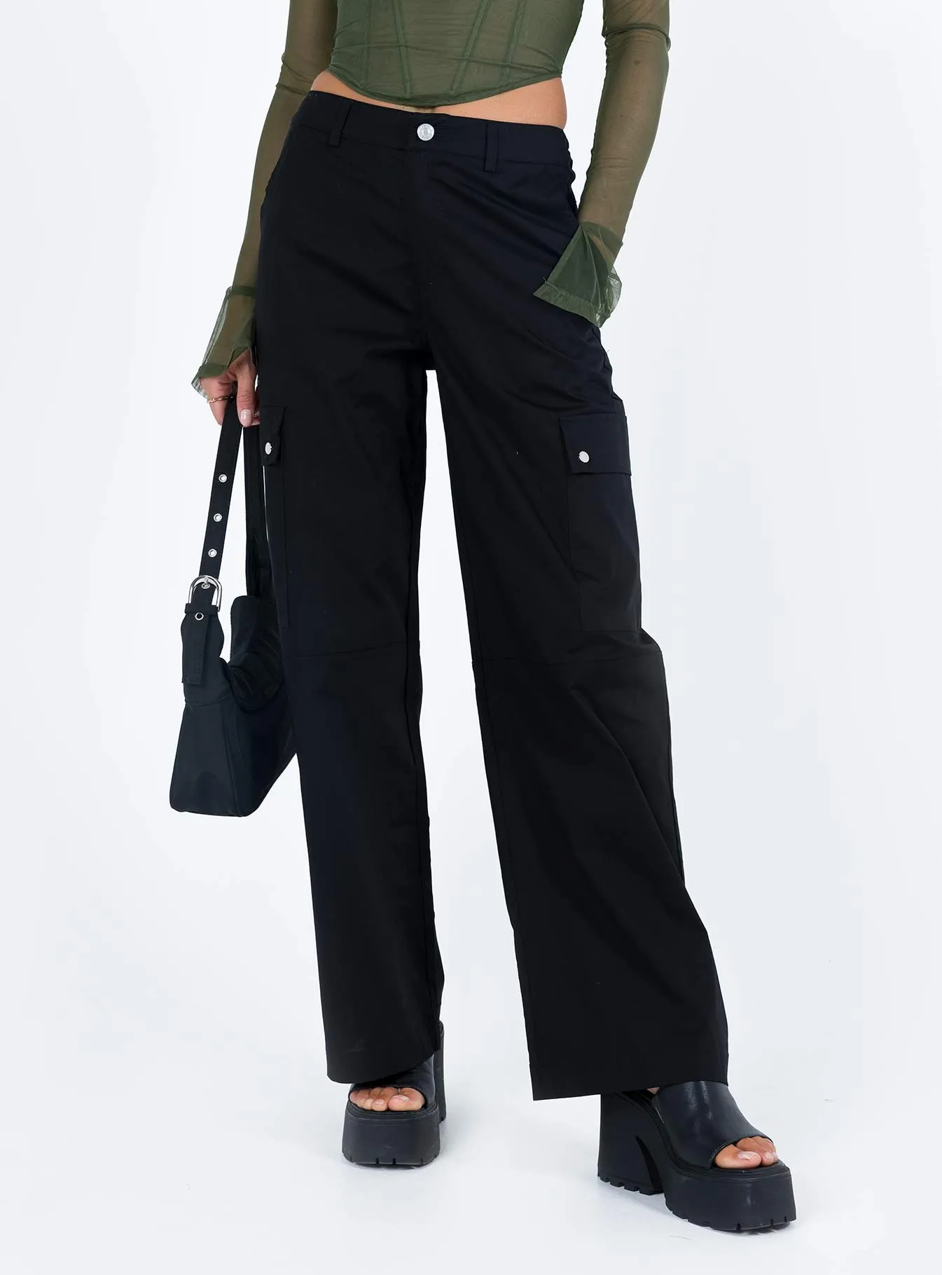 Toscan Cargo Pants Black