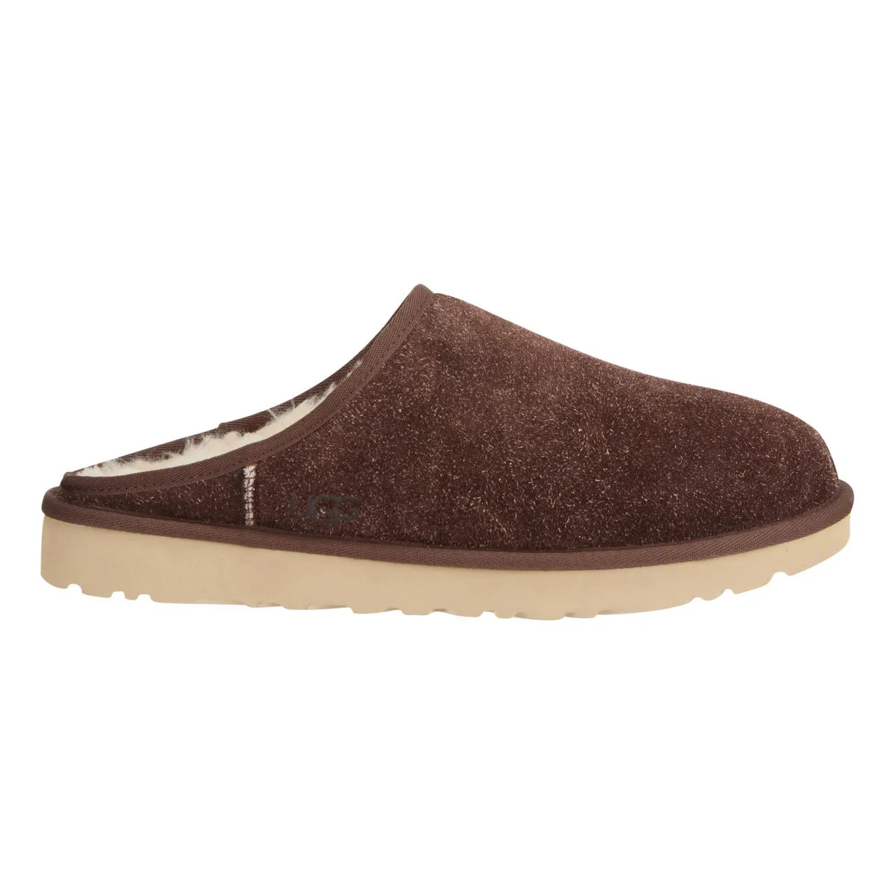 UGG Shaggy Suede Slippers - Brown