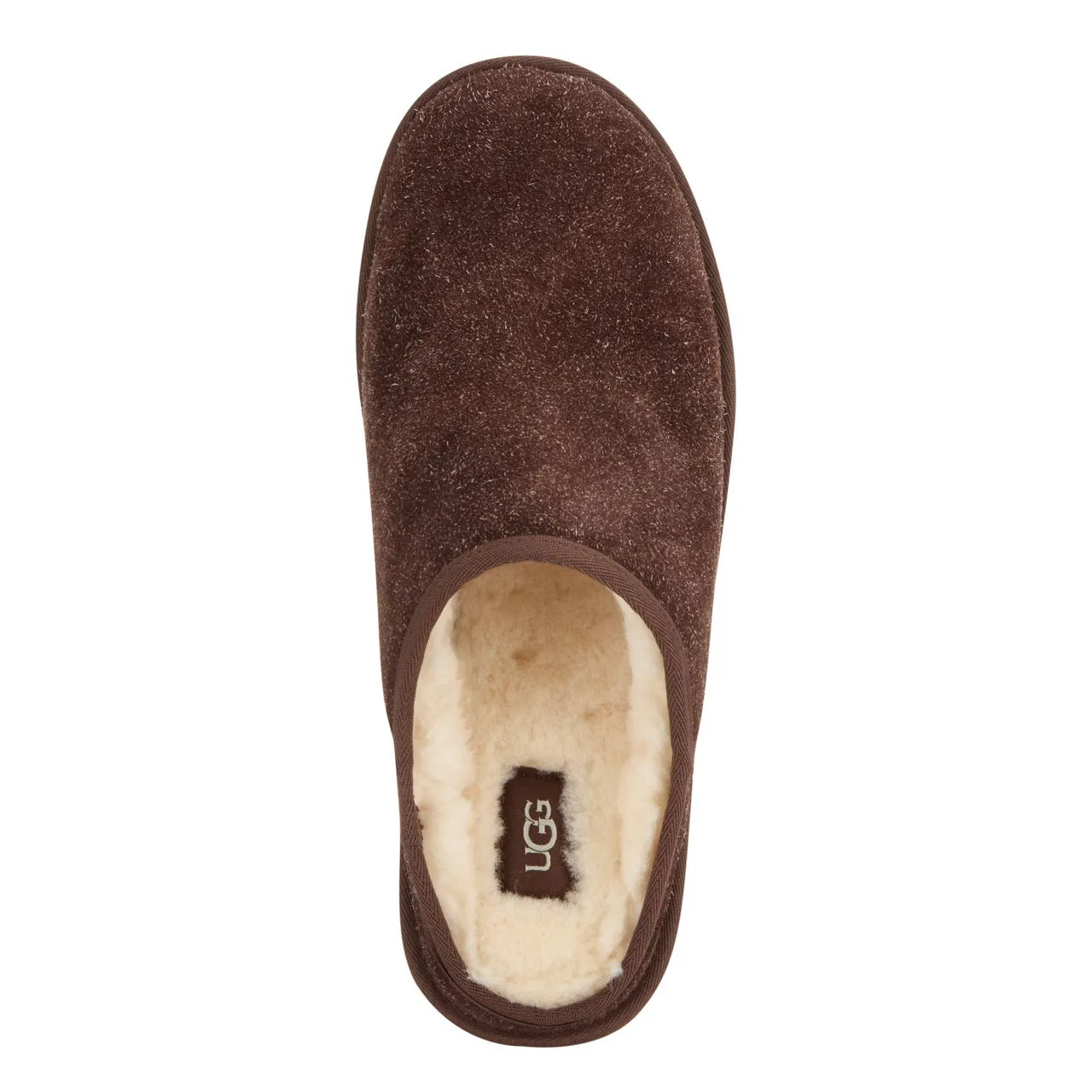 UGG Shaggy Suede Slippers - Brown