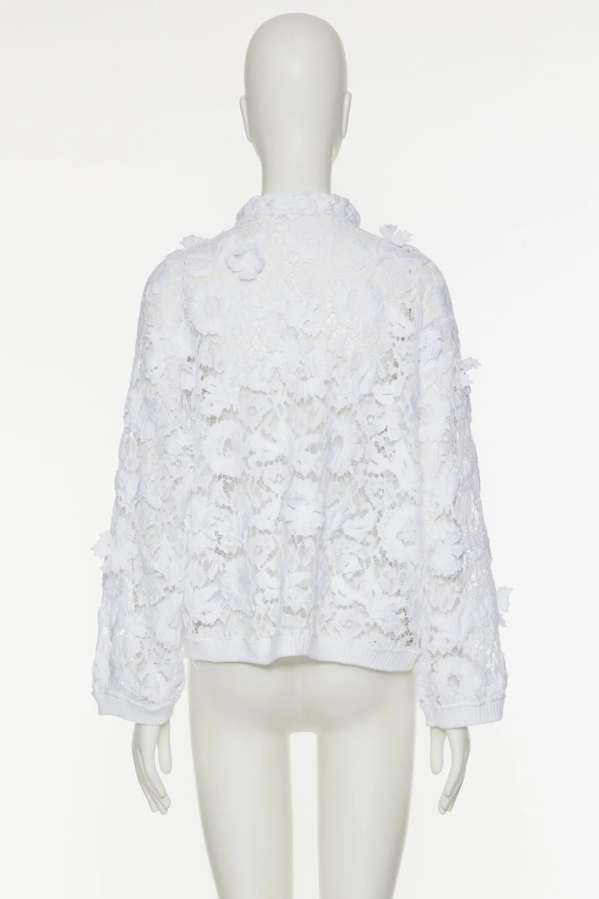 VALENTINO  |Cardigan In Cotton And Embroidered Lace