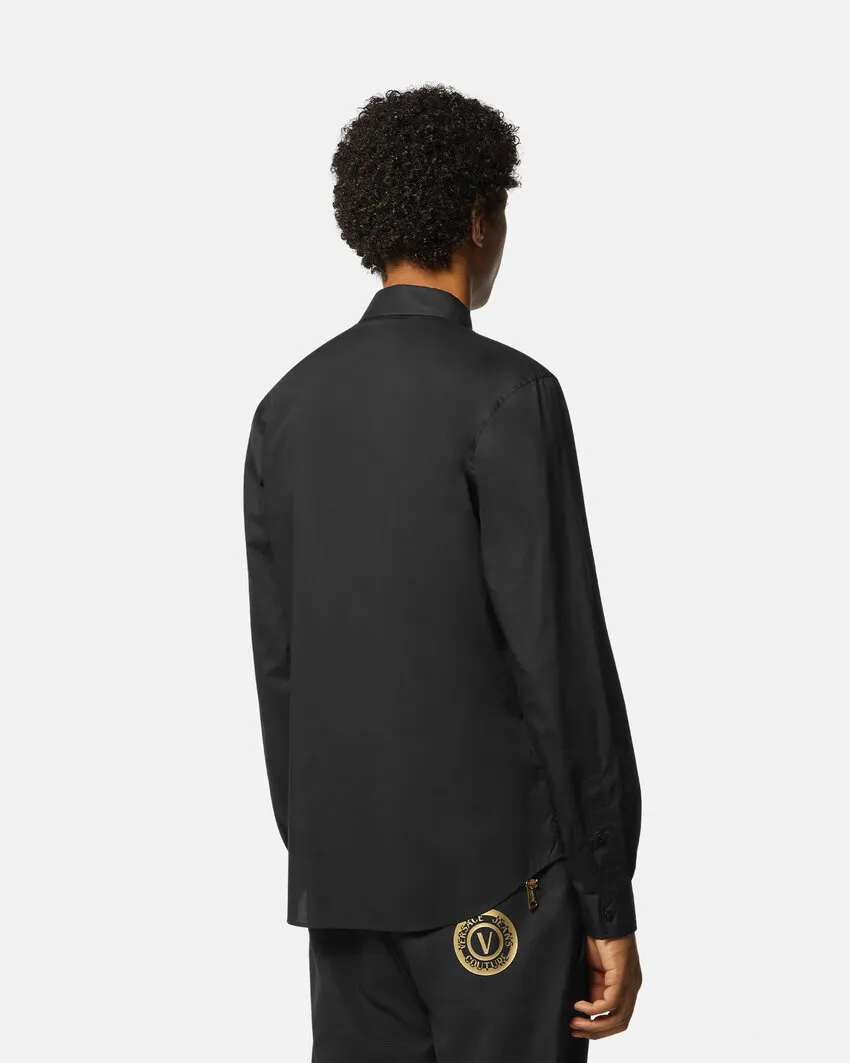 VERSACE JEANS  |Street Style Long Sleeves Plain Cotton Bridal Logo Shirts