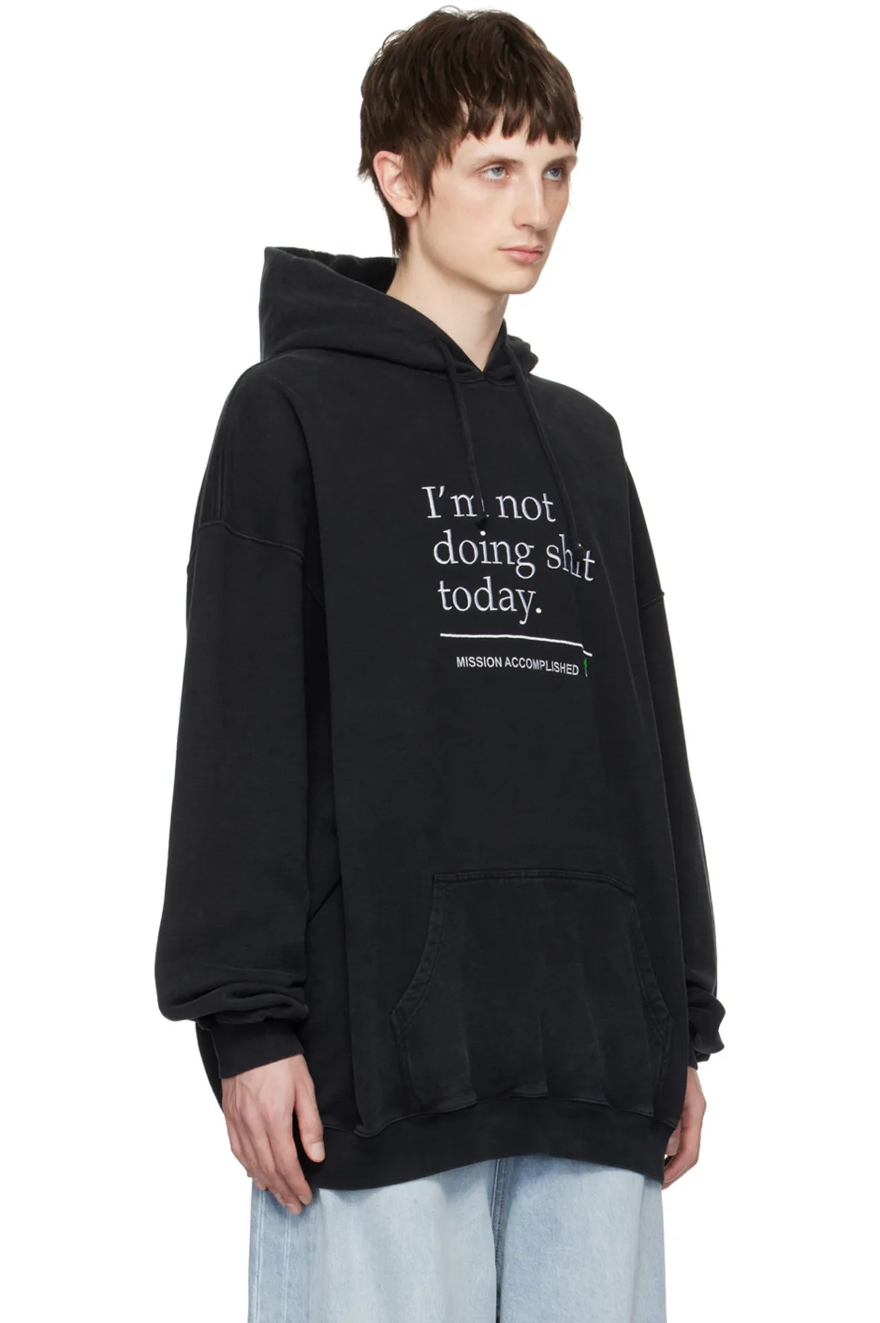 VETEMENTS  |Pullovers Street Style Long Sleeves Cotton Oversized Logo