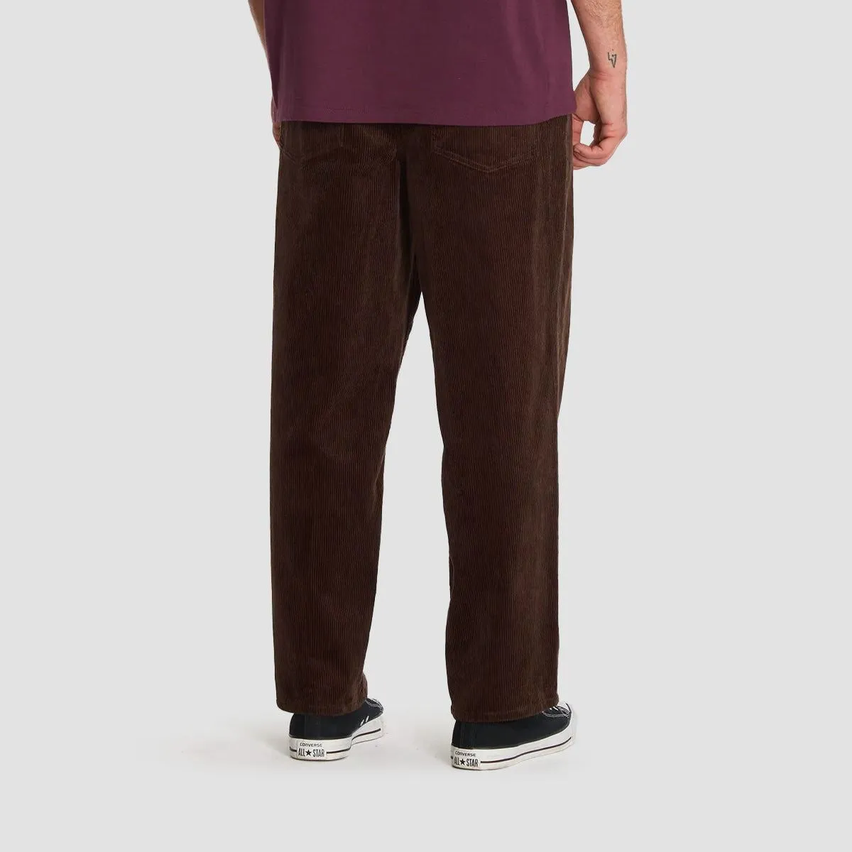 Volcom Lurking About Corduroy Pants Dark Brown