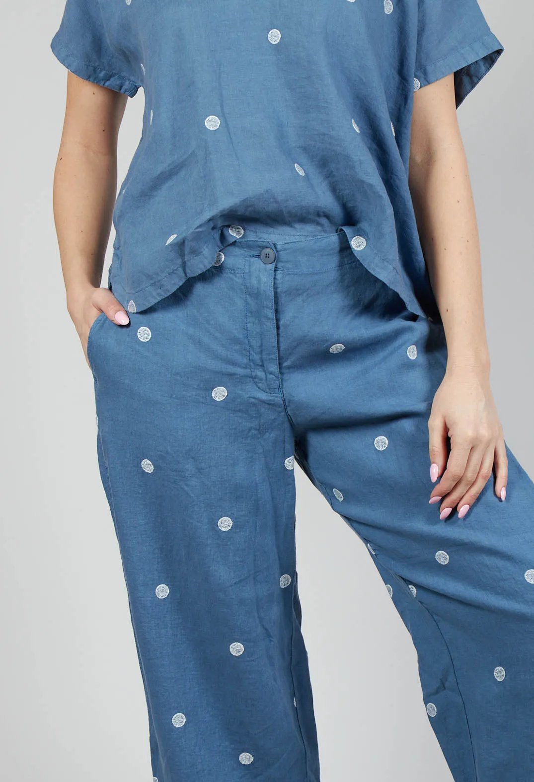 Wide Leg Trousers in Denim