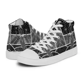 Women’s high top canvas shoes –  Barton Springs Salamander