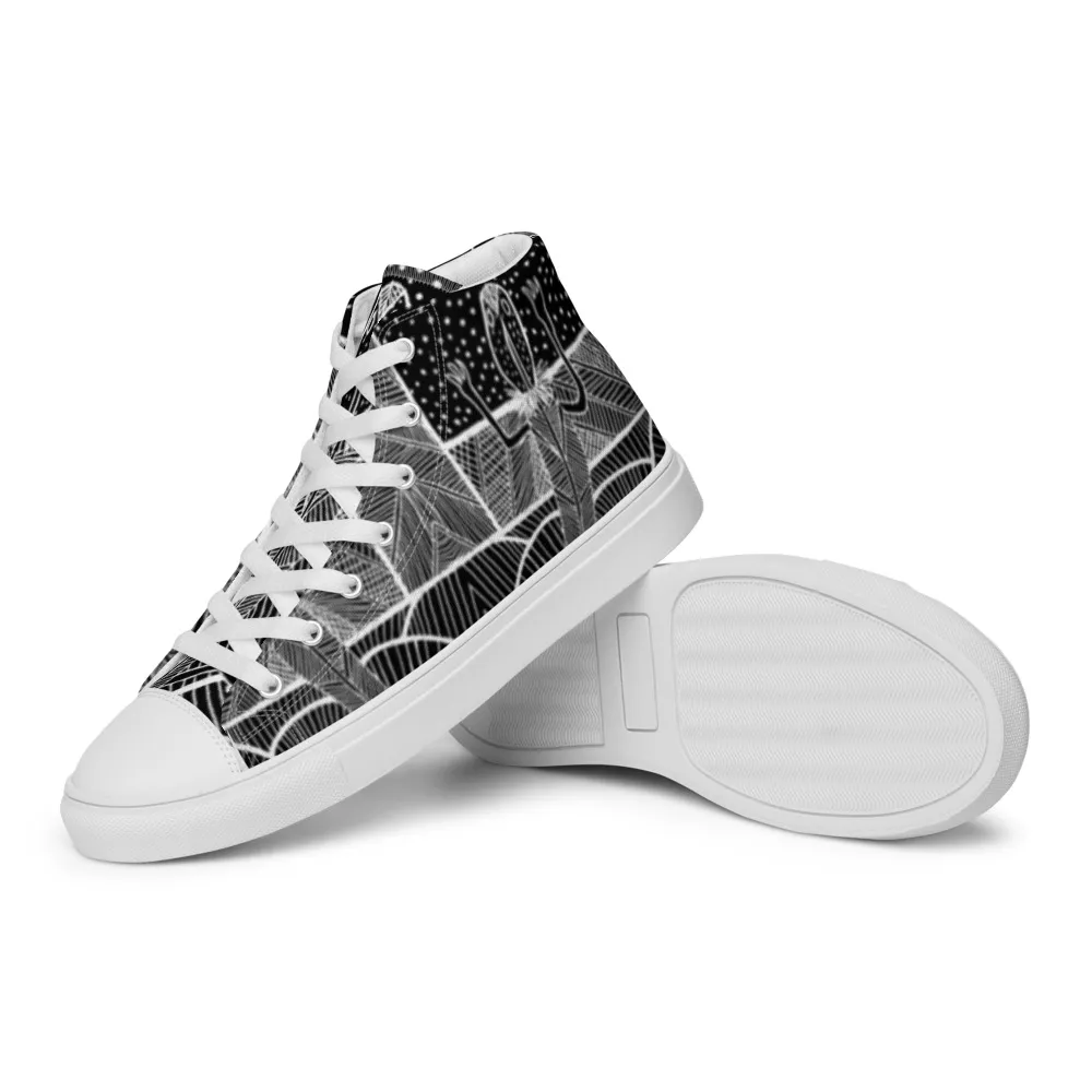 Women’s high top canvas shoes –  Barton Springs Salamander