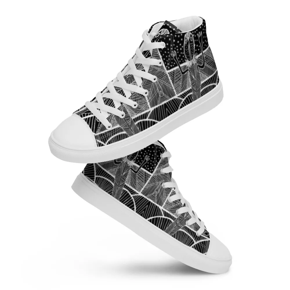 Women’s high top canvas shoes –  Barton Springs Salamander