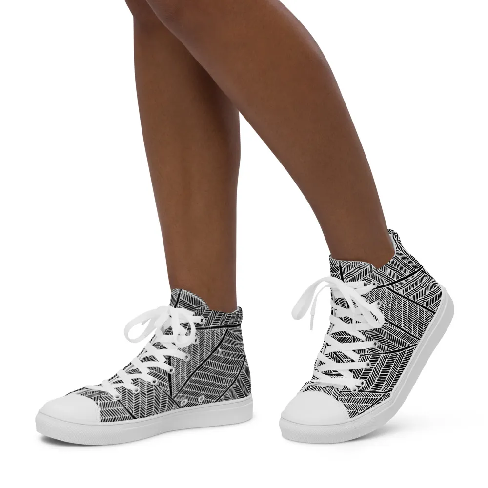 Women’s high top canvas shoes – Noor