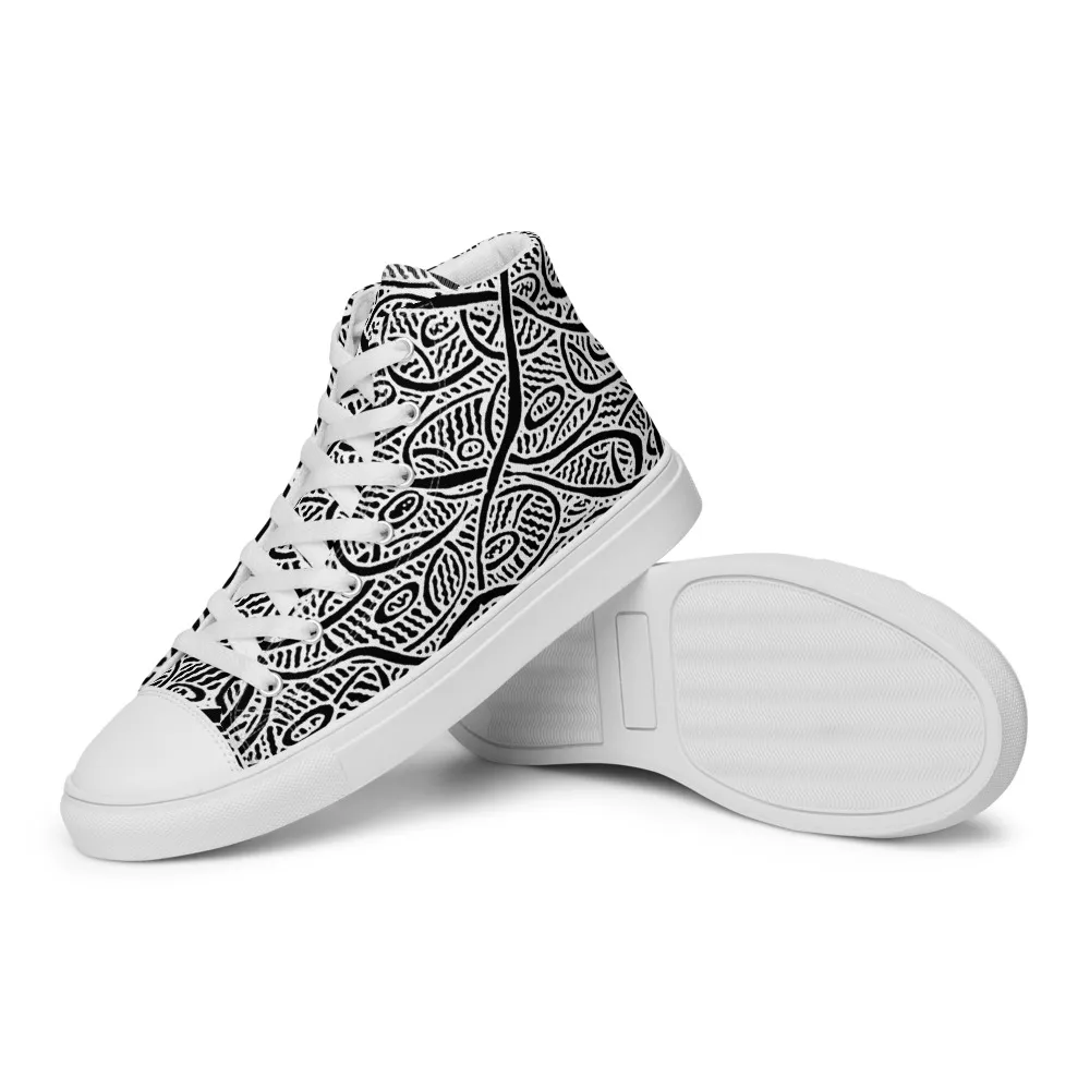 Women’s high top canvas shoes – Ripples