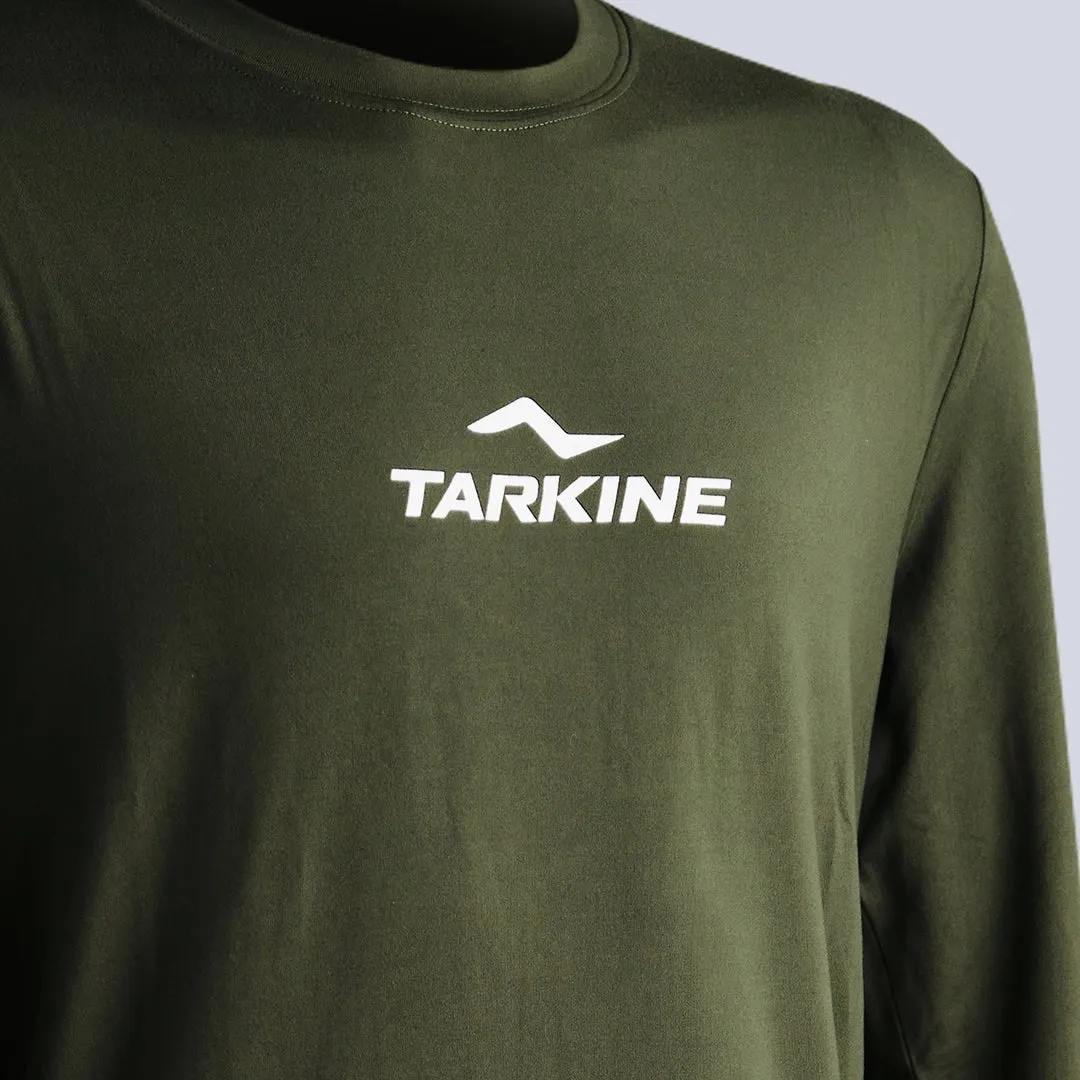 Women's Tarkine Long Sleeve Ultra-Eco Run Tee (Dark Green/Standard Thickness)