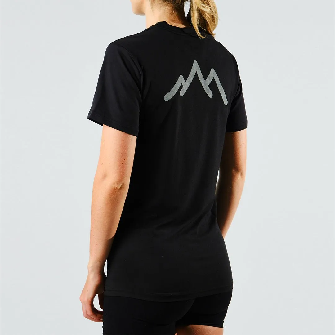 Women's Tarkine Ultra-Eco Run Tee (Black Original/Standard Thickness)