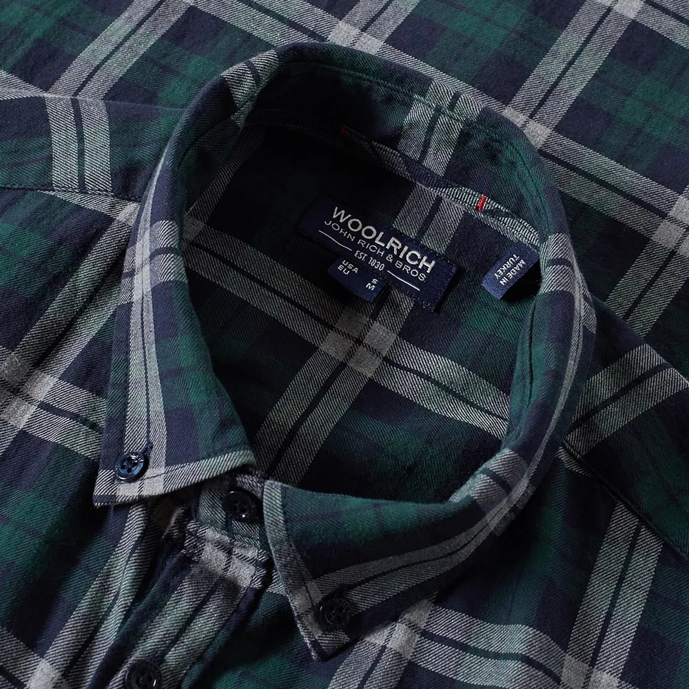 Woolrich Archive Flannel ShirtGreen Check