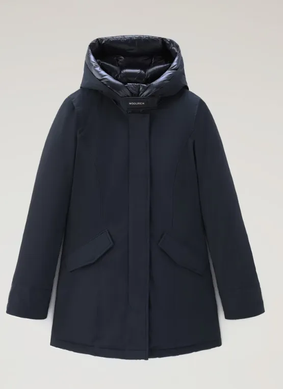 WOOLRICH ARTIC PARKA MELTON BLUE