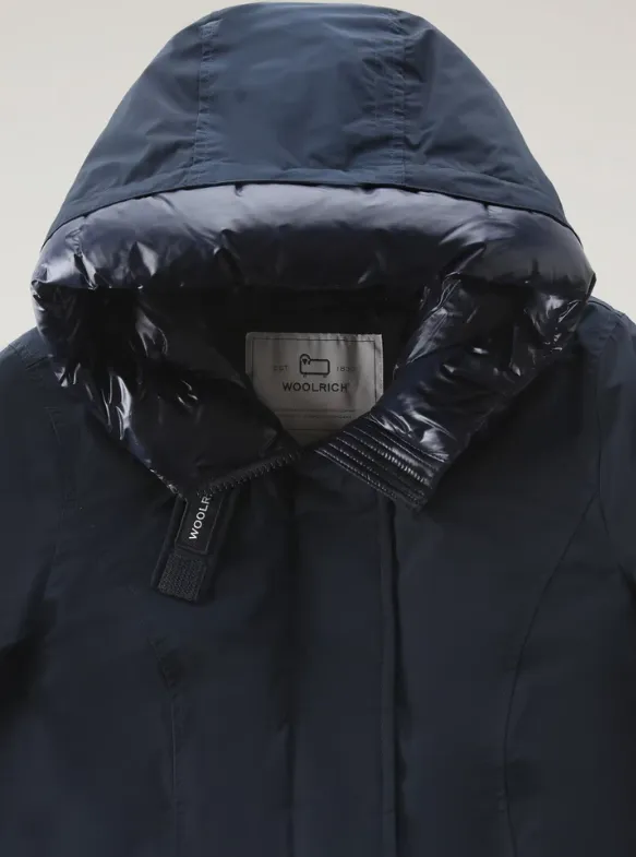 WOOLRICH ARTIC PARKA MELTON BLUE