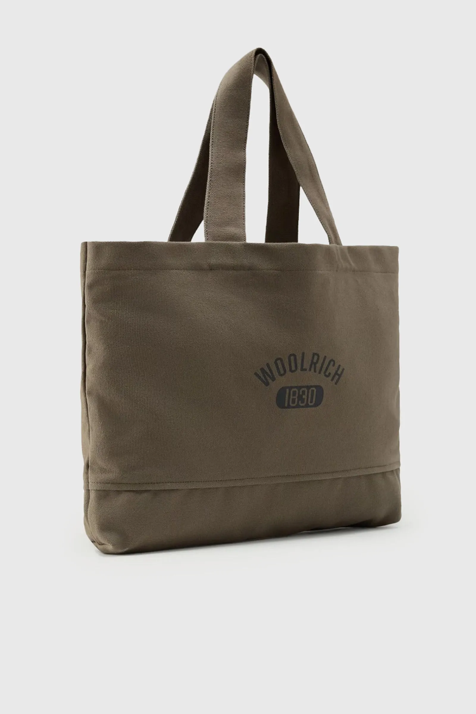 Woolrich Borsa Tote Cotone Verde Militare