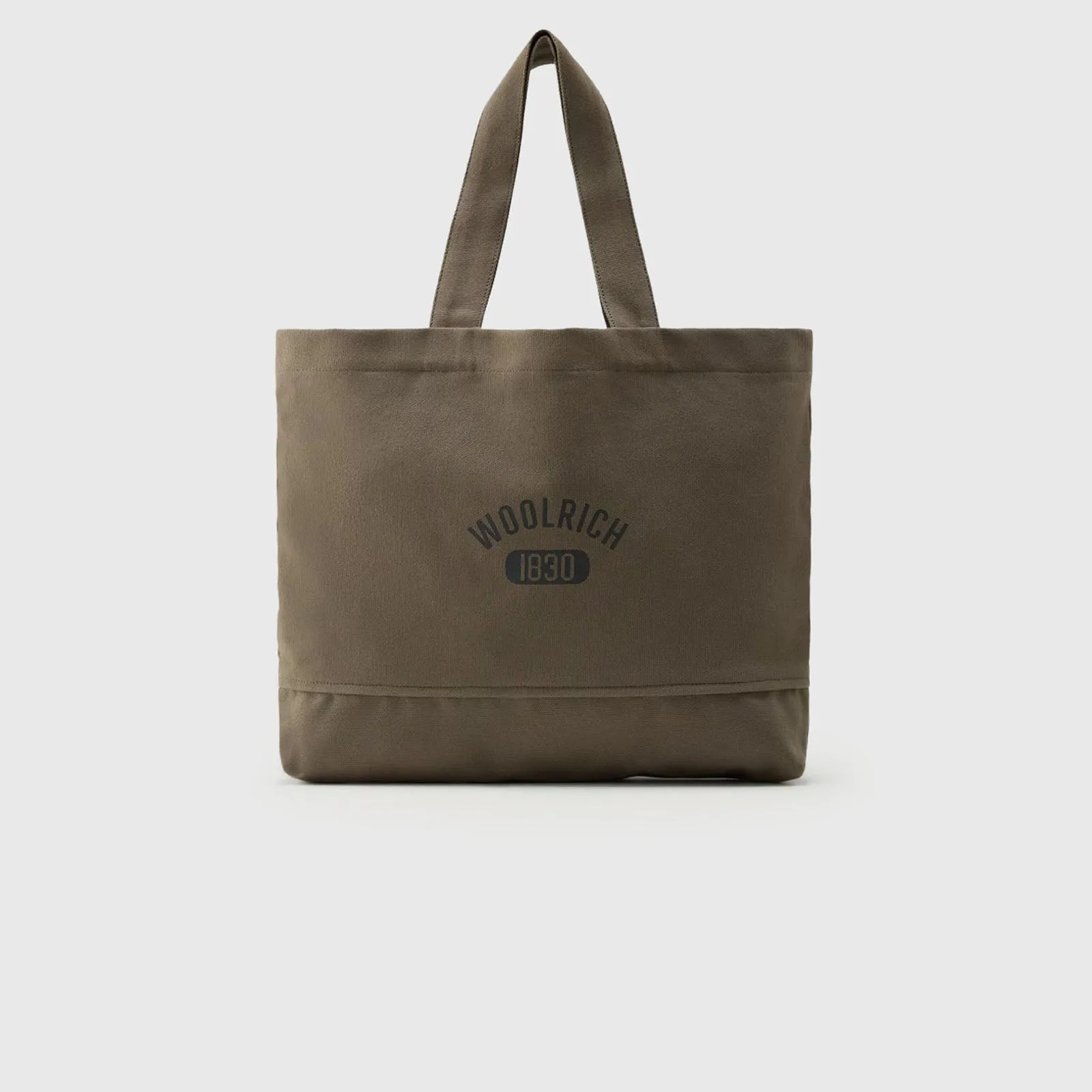 Woolrich Borsa Tote Cotone Verde Militare