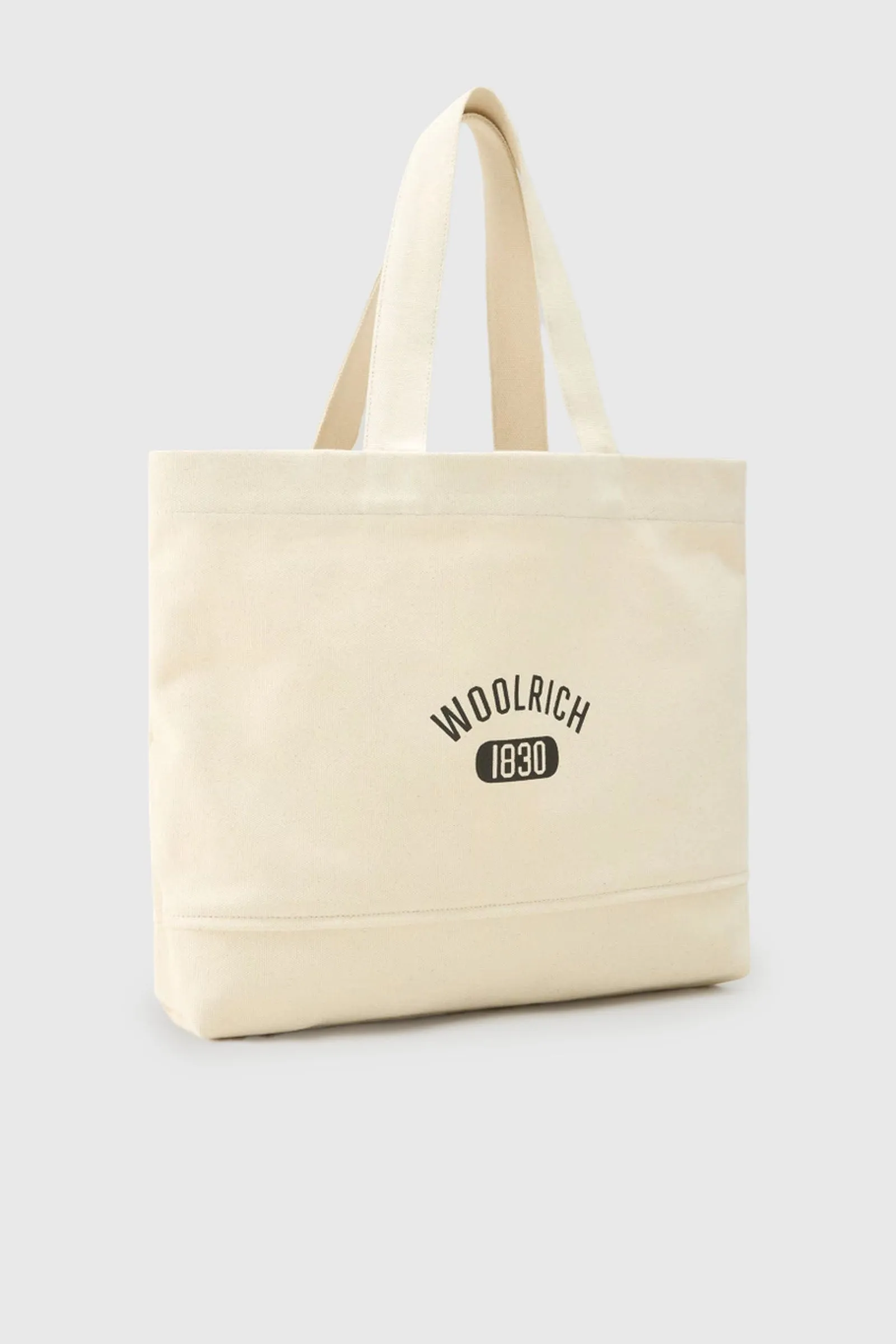 Woolrich Borsa Tote Ecru Cotone