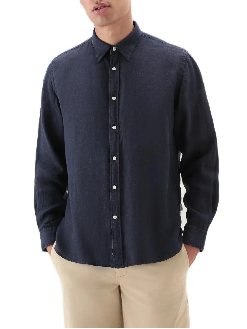 Woolrich Camicia Uomo Cfwosi0113mrut3372 Blu