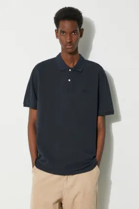 Woolrich cotton polo shirt Classic American Polo navy blue color CFWOPO0062MRUT2555