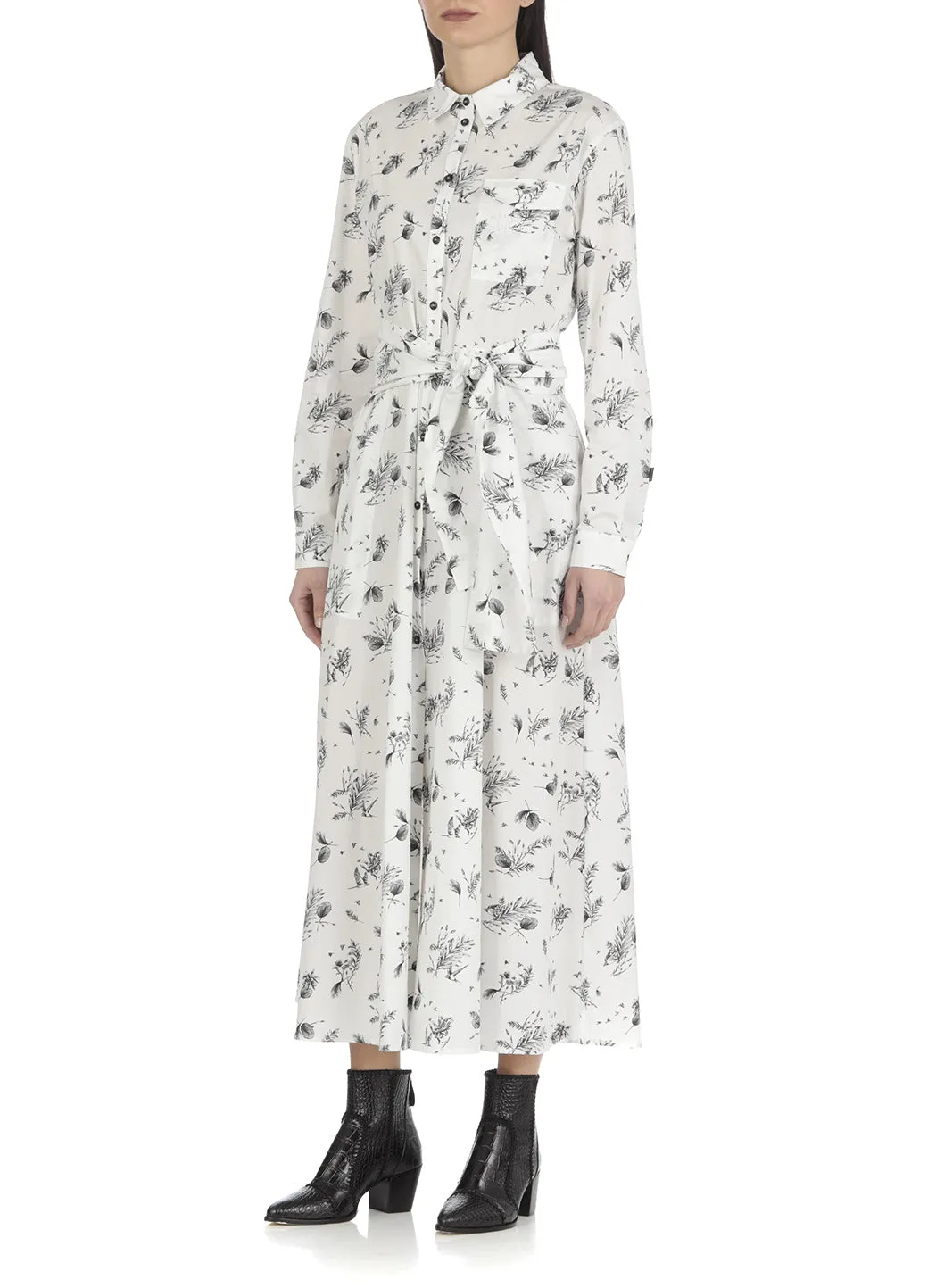 Woolrich Floral Printed Shirt Dress