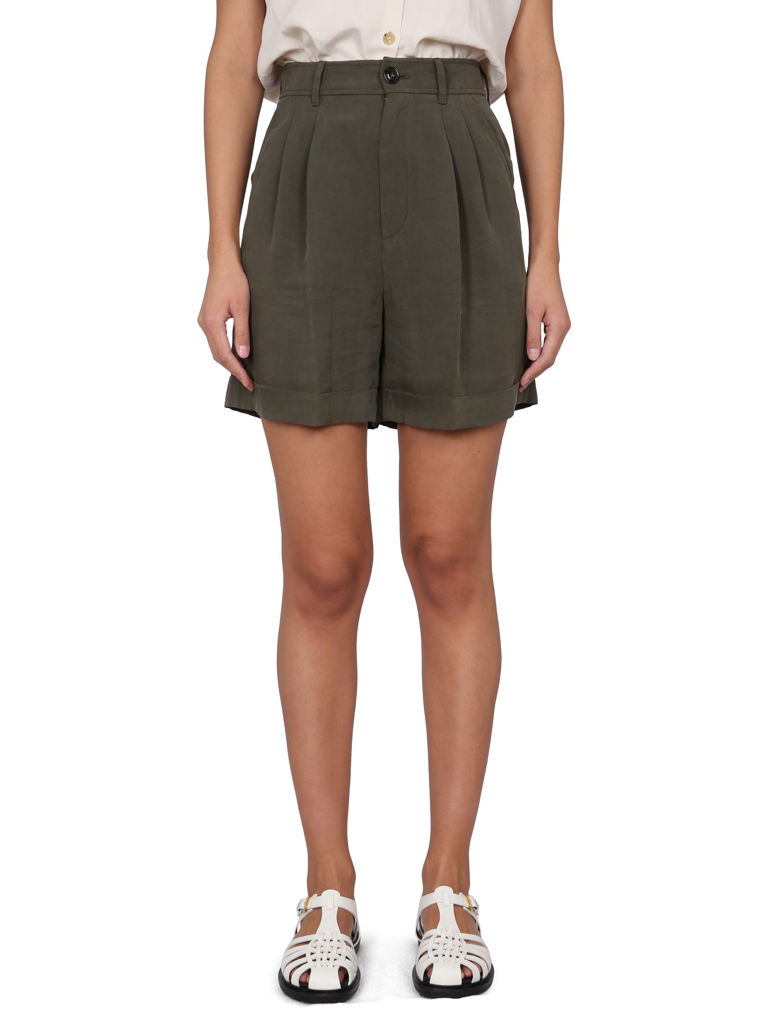 WOOLRICH    LINEN BERMUDA SHORTS