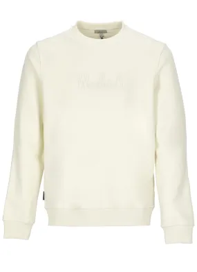 Woolrich Logo Embroidered Crewneck Jumper