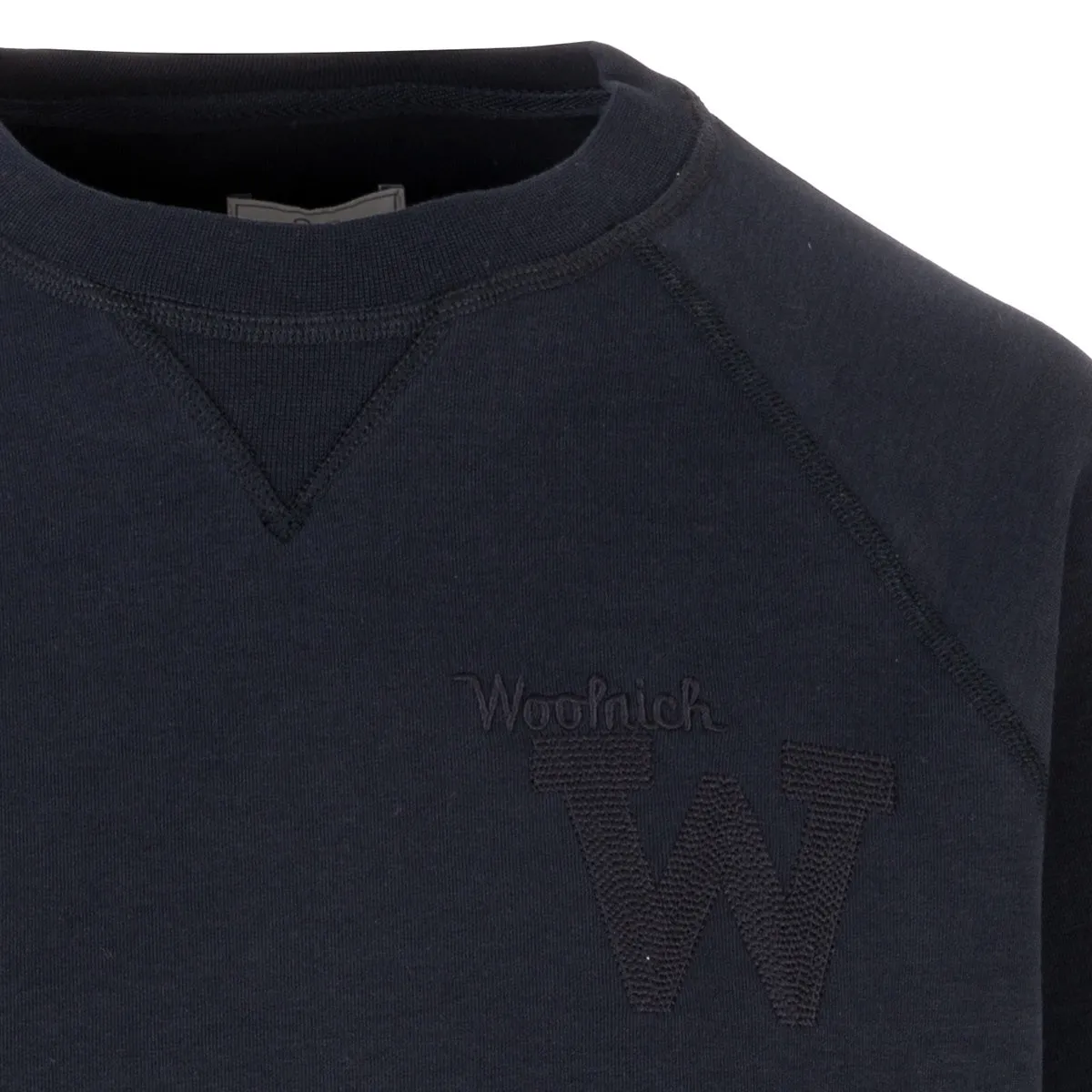 Woolrich Logo Embroidered Crewneck Sweatshirt