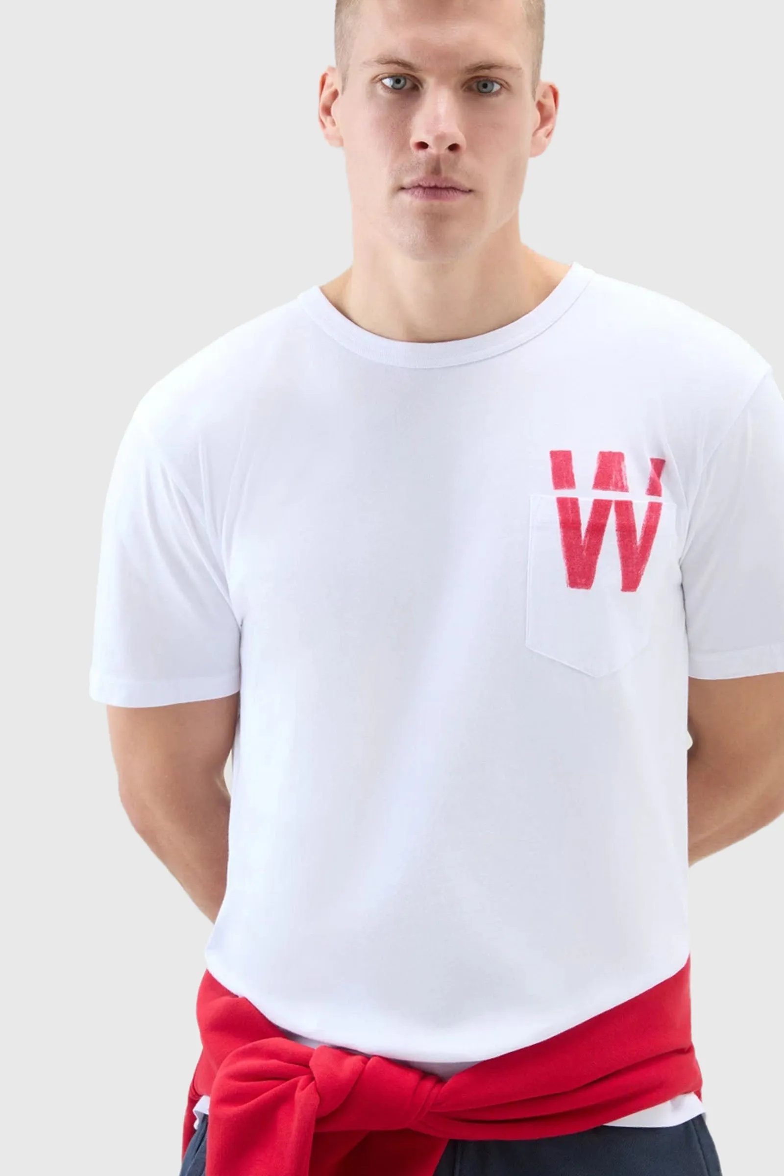 Woolrich T-shirt Flag Bianco Uomo