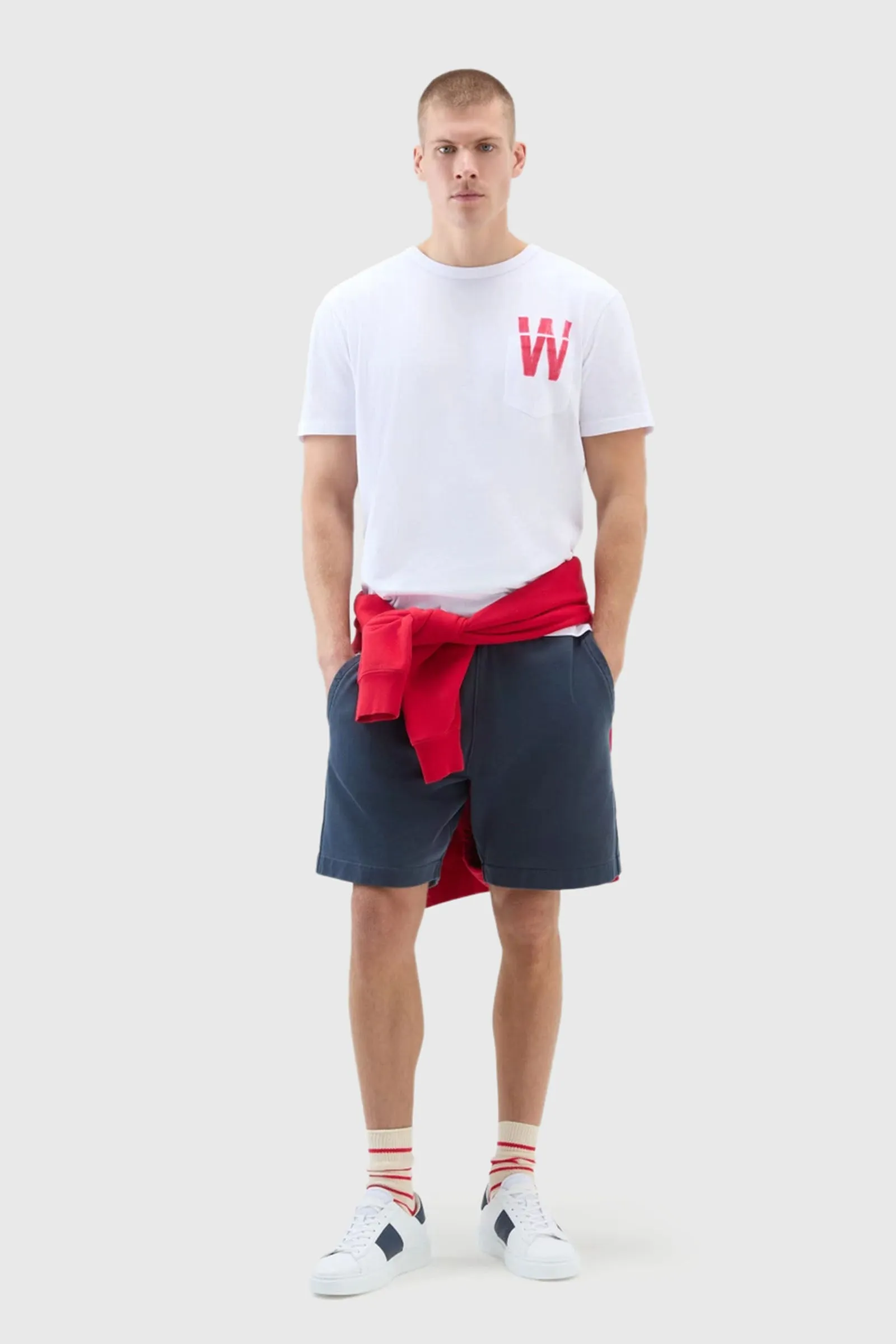 Woolrich T-shirt Flag Bianco Uomo