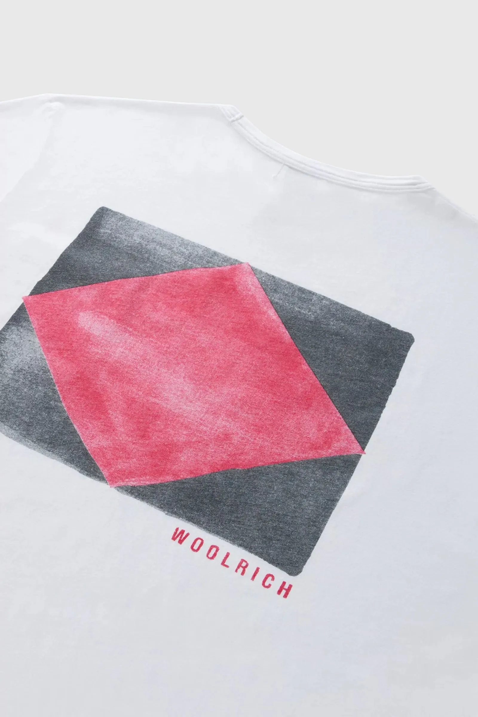 Woolrich T-shirt Flag Bianco Uomo