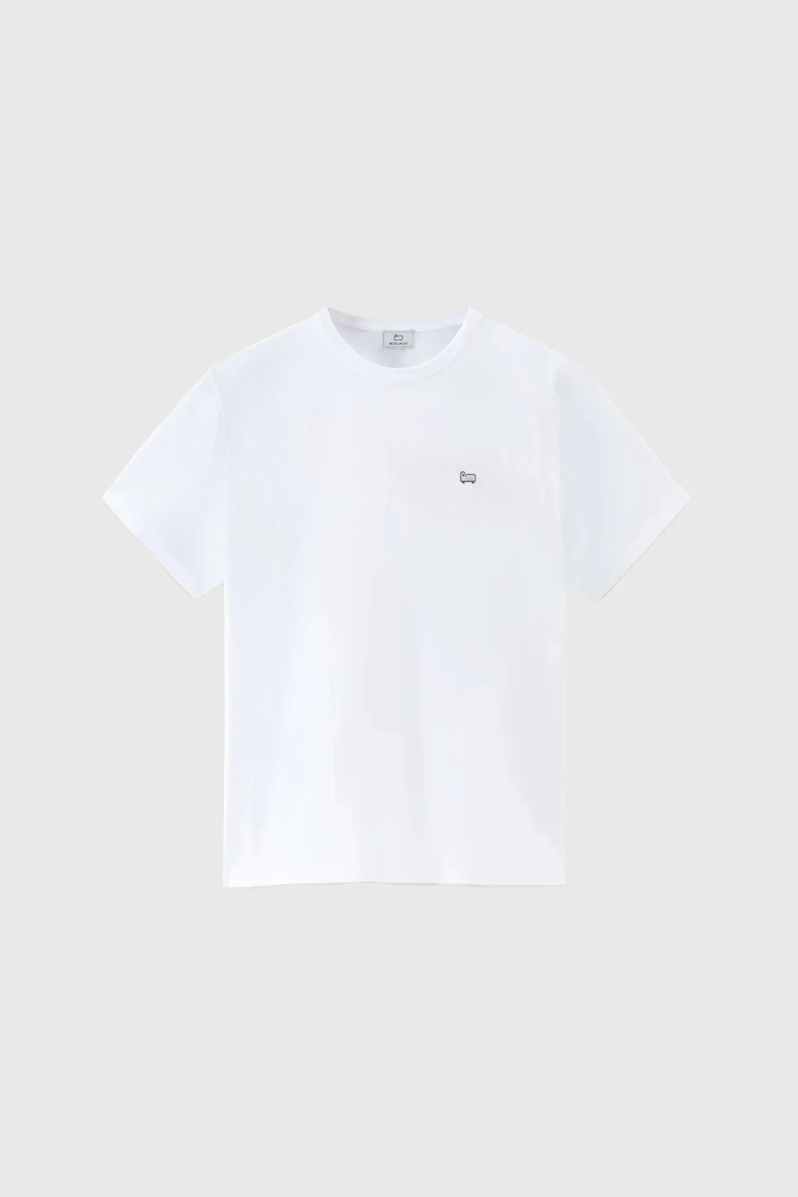 Woolrich T-shirt Sheep In Puro Cotone Bianco Uomo