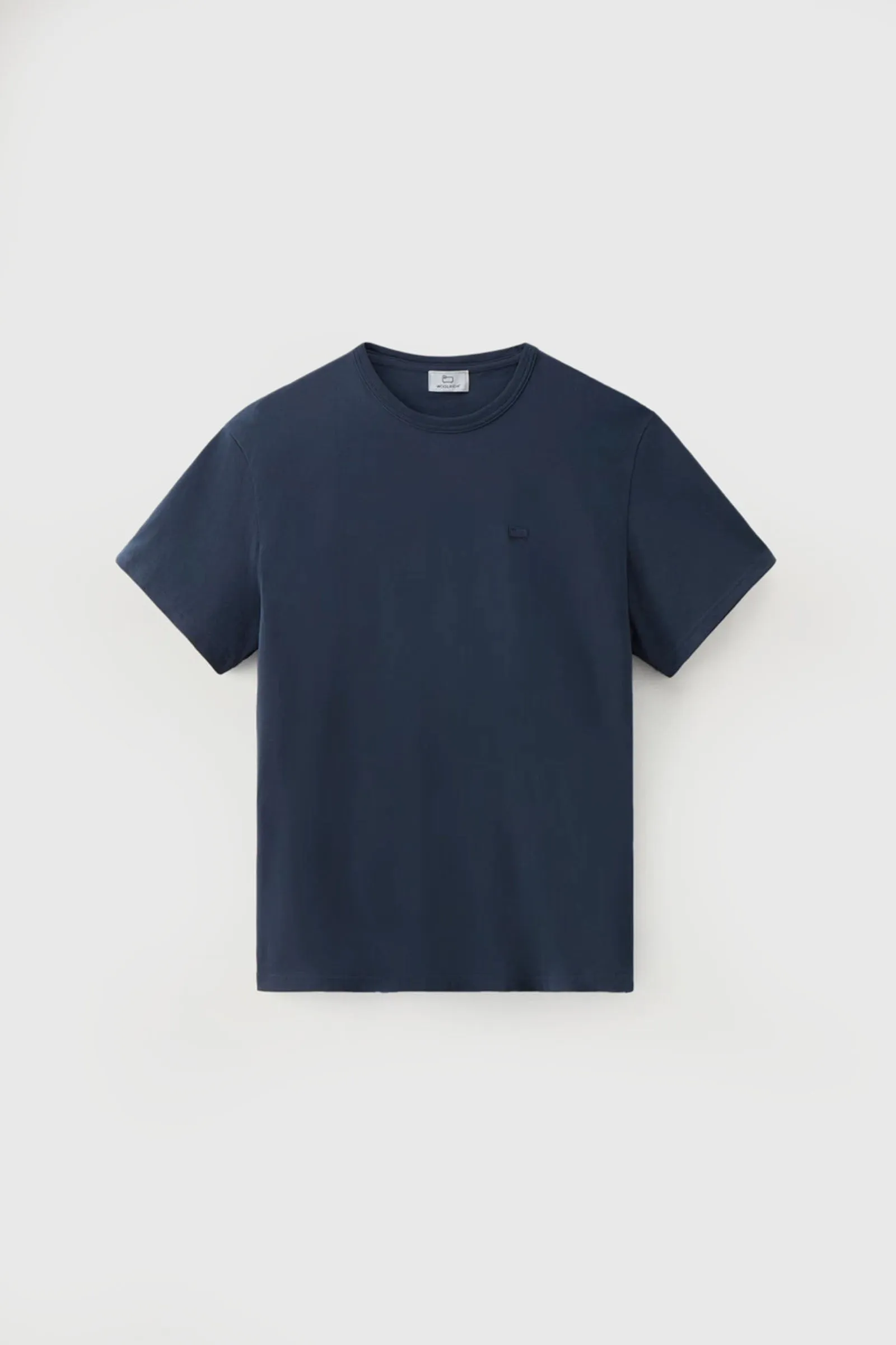 Woolrich T-shirt Sheep In Puro Cotone Blu Uomo