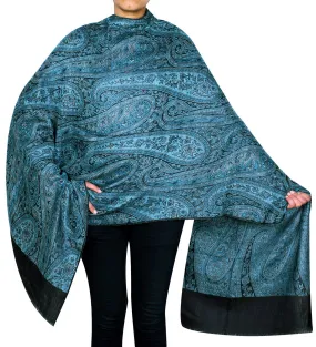 Wrap Shawl Paisley Women's Wool Gift India Clothes (80 x 40 inches)