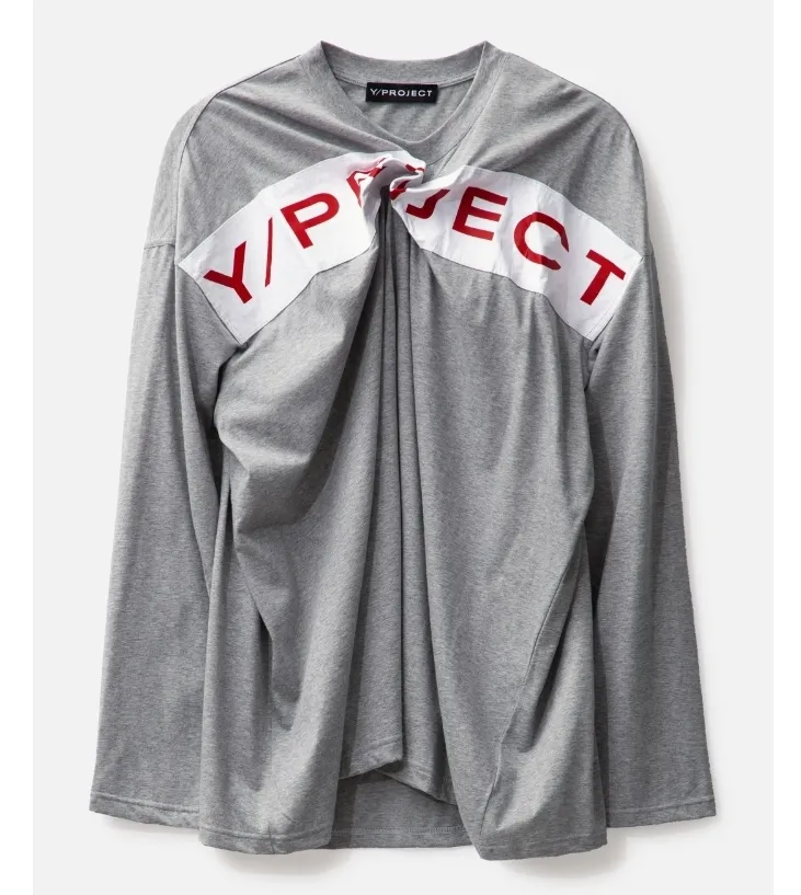 Y PROJECT  |Crew Neck Unisex Long Sleeves Plain Cotton Oversized