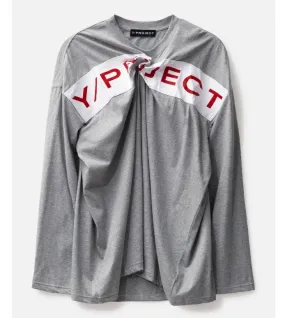 Y PROJECT  |Crew Neck Unisex Long Sleeves Plain Cotton Oversized