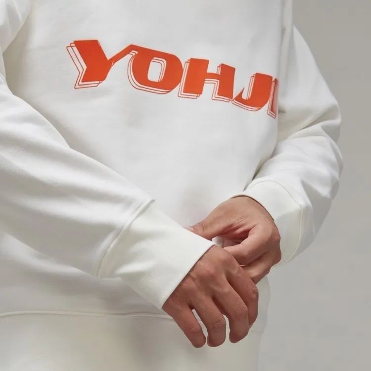 Yohji Yamamoto  |Pullovers Unisex Street Style Long Sleeves Cotton Logo