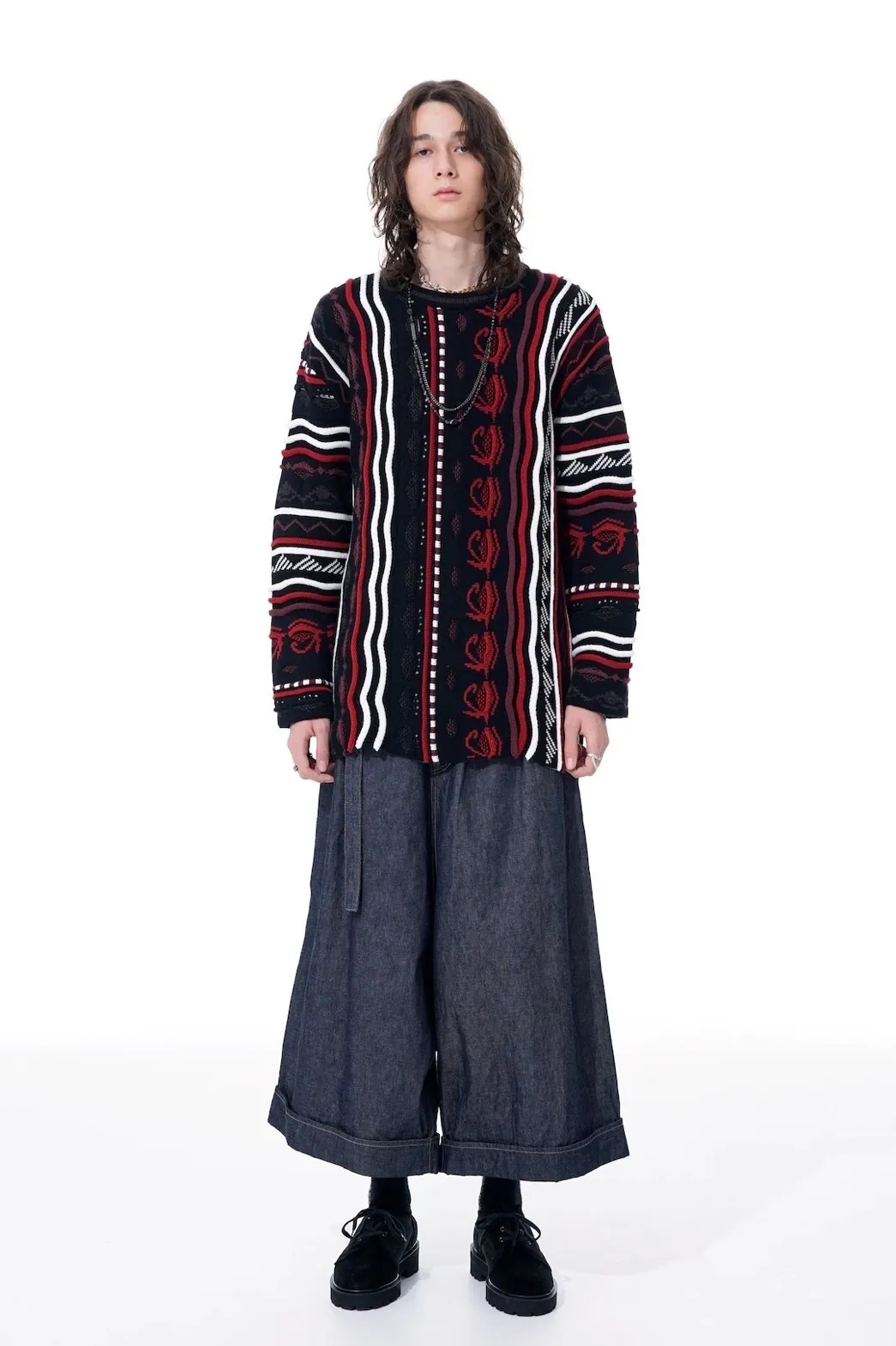 Yohji Yamamoto  |Pullovers Unisex Street Style Long Sleeves Designers