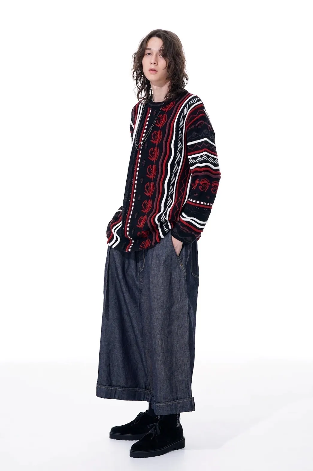 Yohji Yamamoto  |Pullovers Unisex Street Style Long Sleeves Designers