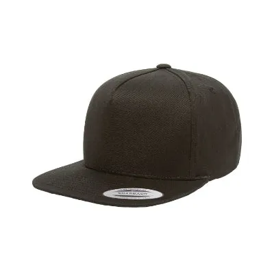 Yupoong Adult 5-Panel Cotton Twill Snapback Cap