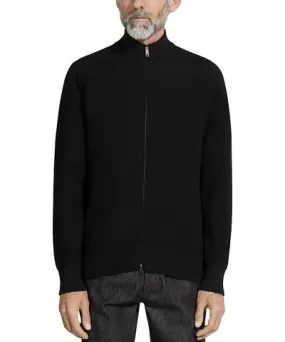 Zegna Cashseta Zip Front Cardigan